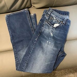Men’s Silver Destroyed Jeans 32x30